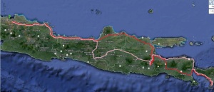 Peta Rute JKT-Bali-JKT